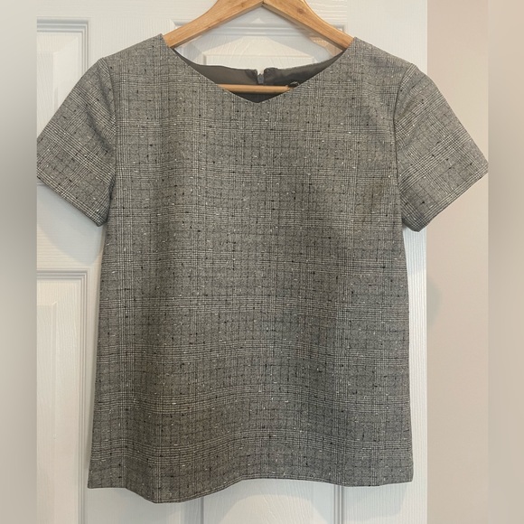Theory Tops - Theory Wool Short-Sleeve Shirt